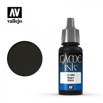 Vallejo Game Color Acrylic Paint 17ml  Black Ink 72094